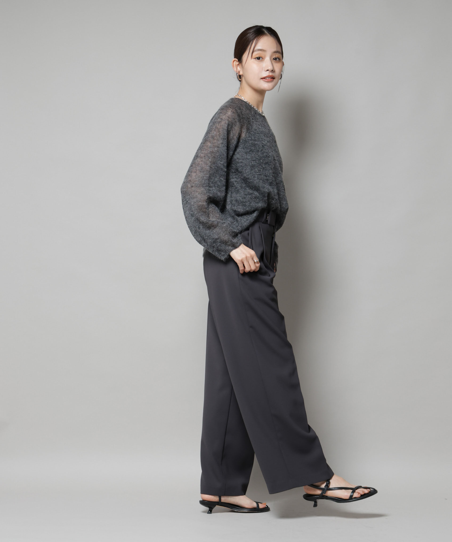 nano･universe「ツイルワイドスラックス」|チノ|