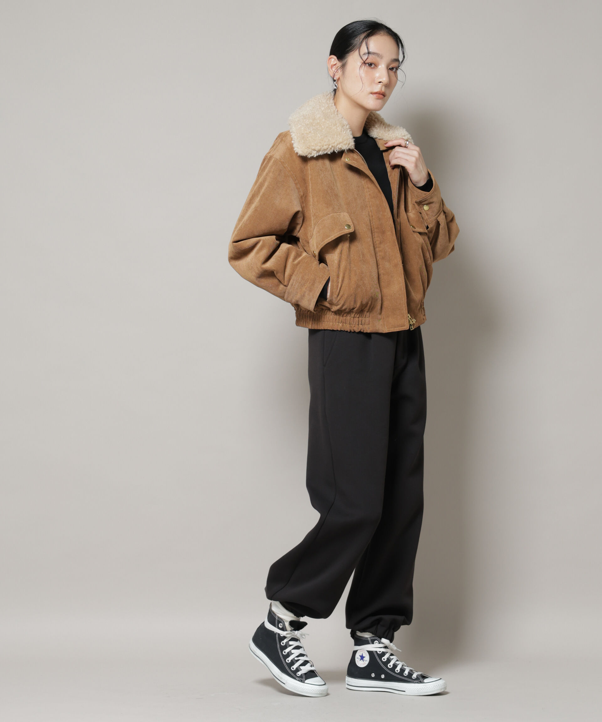 nano･universe「ダンボールジョガーパンツ」|チノ|