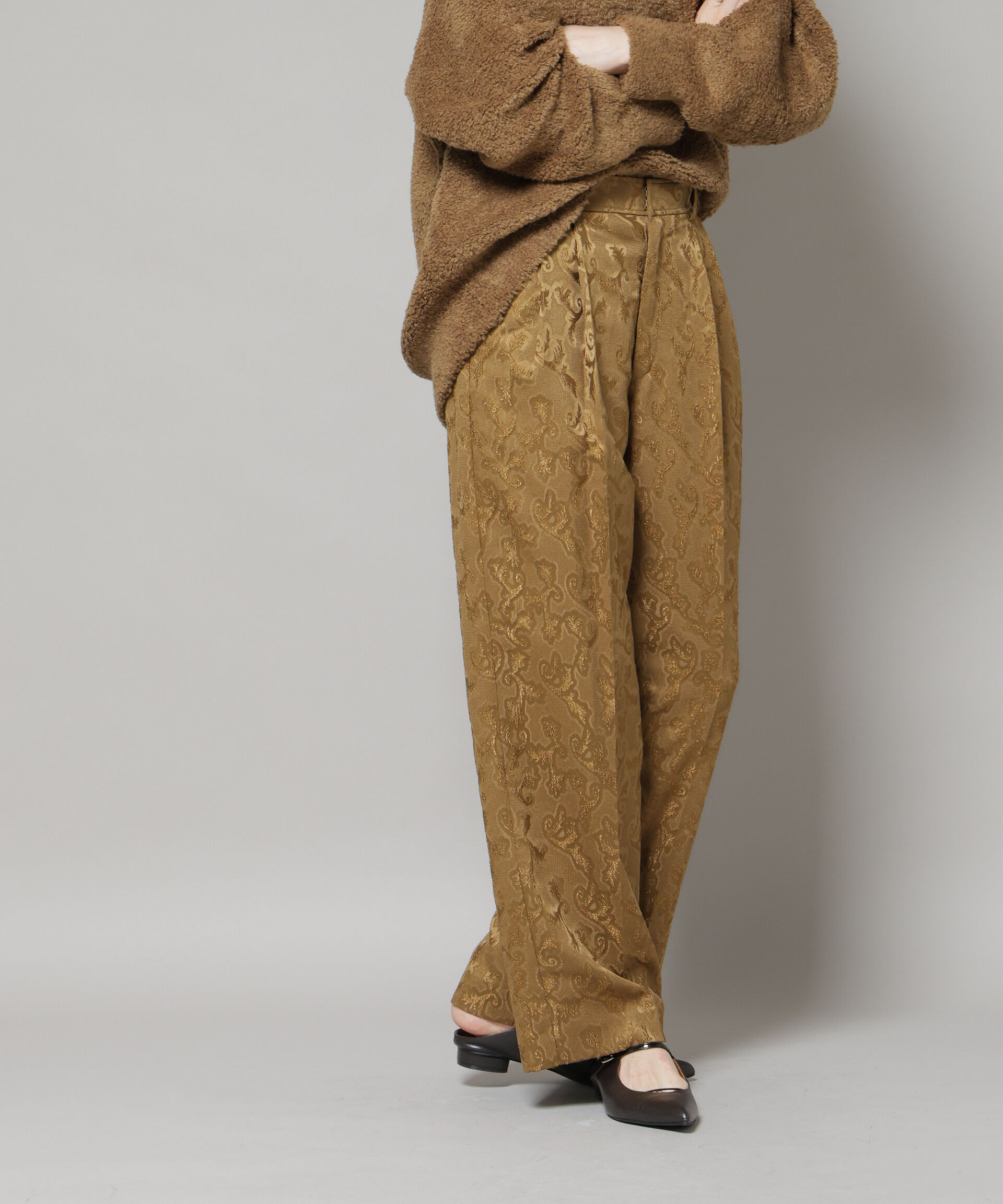 nano･universe「ジャガードタックパンツ」|チノ|