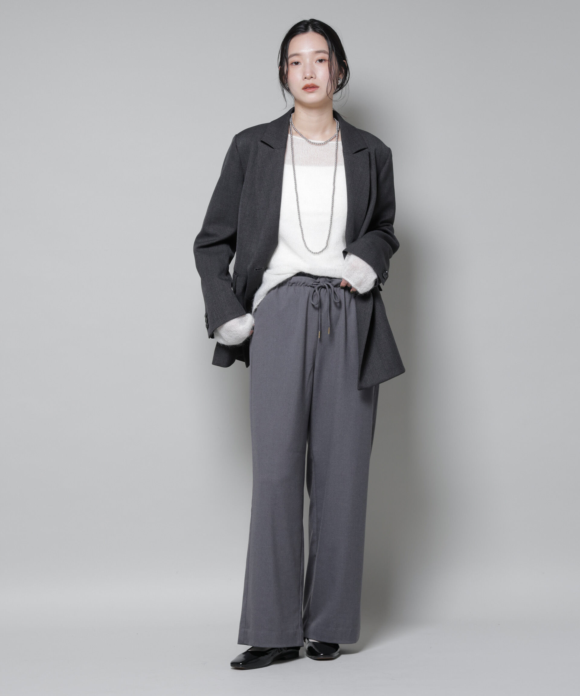 nano･universe「ファンクションダブルウエストイージーパンツ」|チノ|