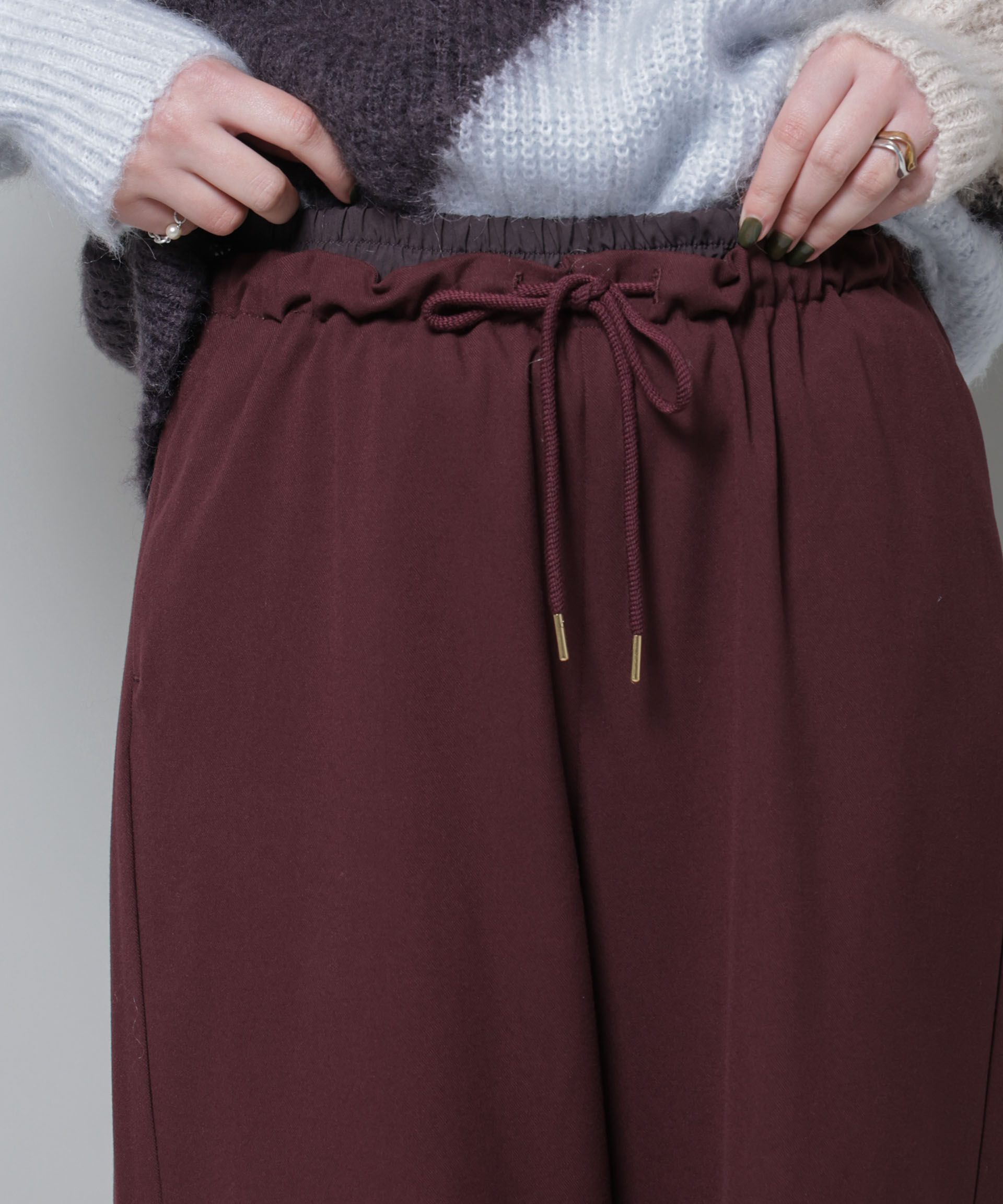 nano･universe「ファンクションダブルウエストイージーパンツ」|チノ|