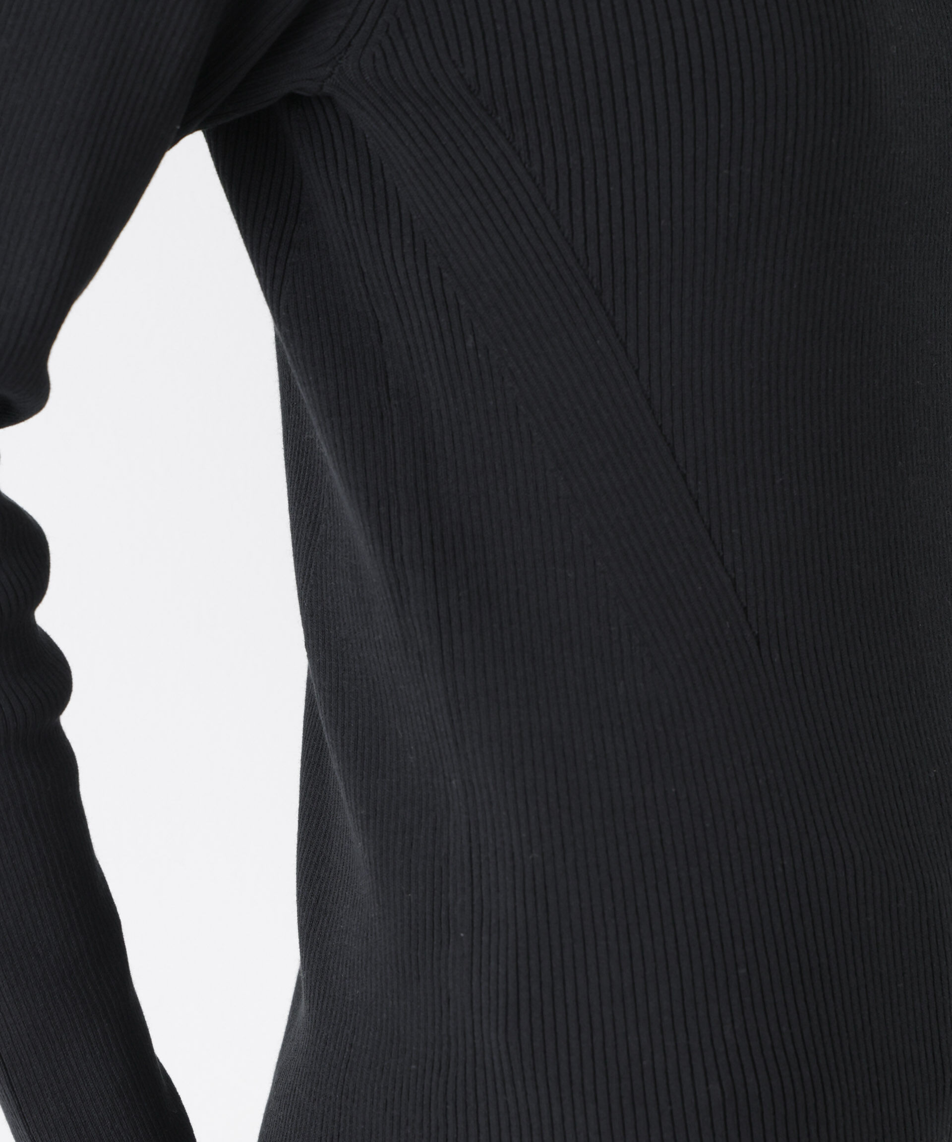 nano･universe「ウォッシャブルハイツイストボートネックリブニット」|ニット・セーター|