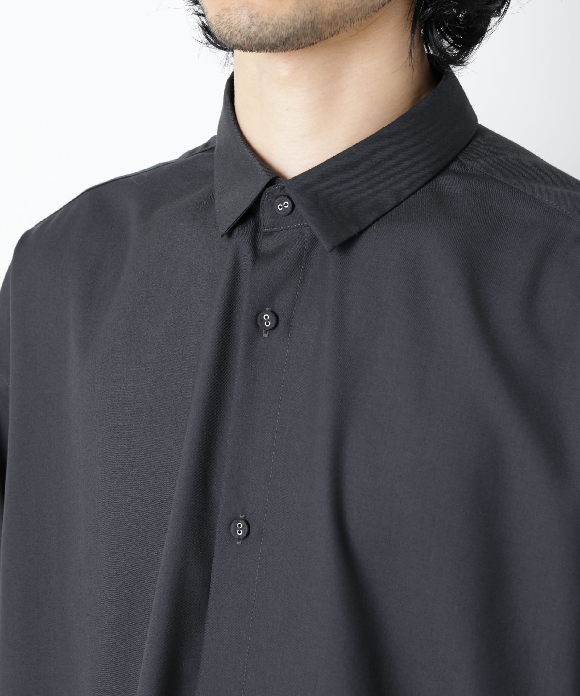 nano･universe「ビッグドレープシャツ 長袖」|シャツ・ブラウス|