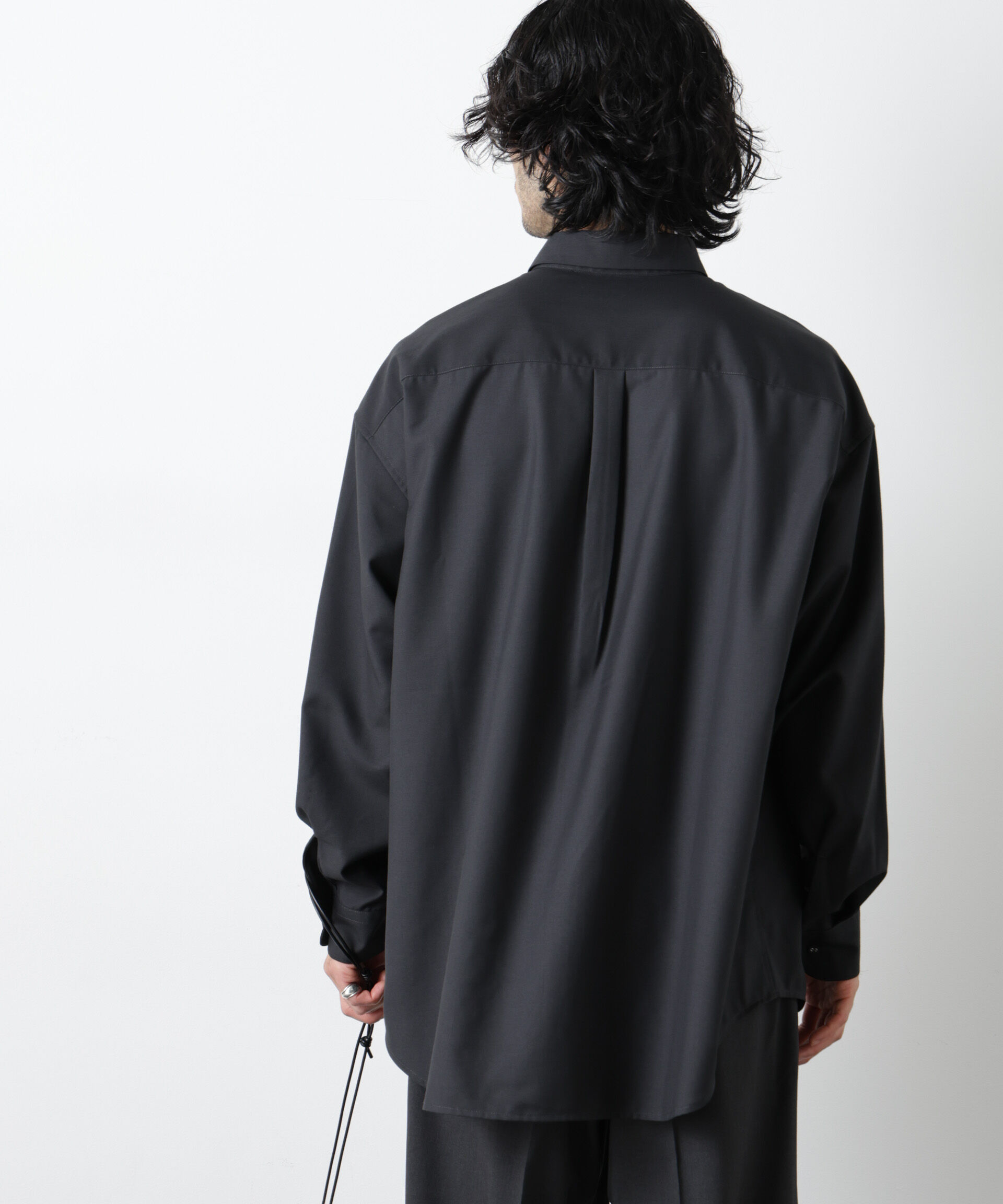 nano･universe「ビッグドレープシャツ 長袖」|シャツ・ブラウス|