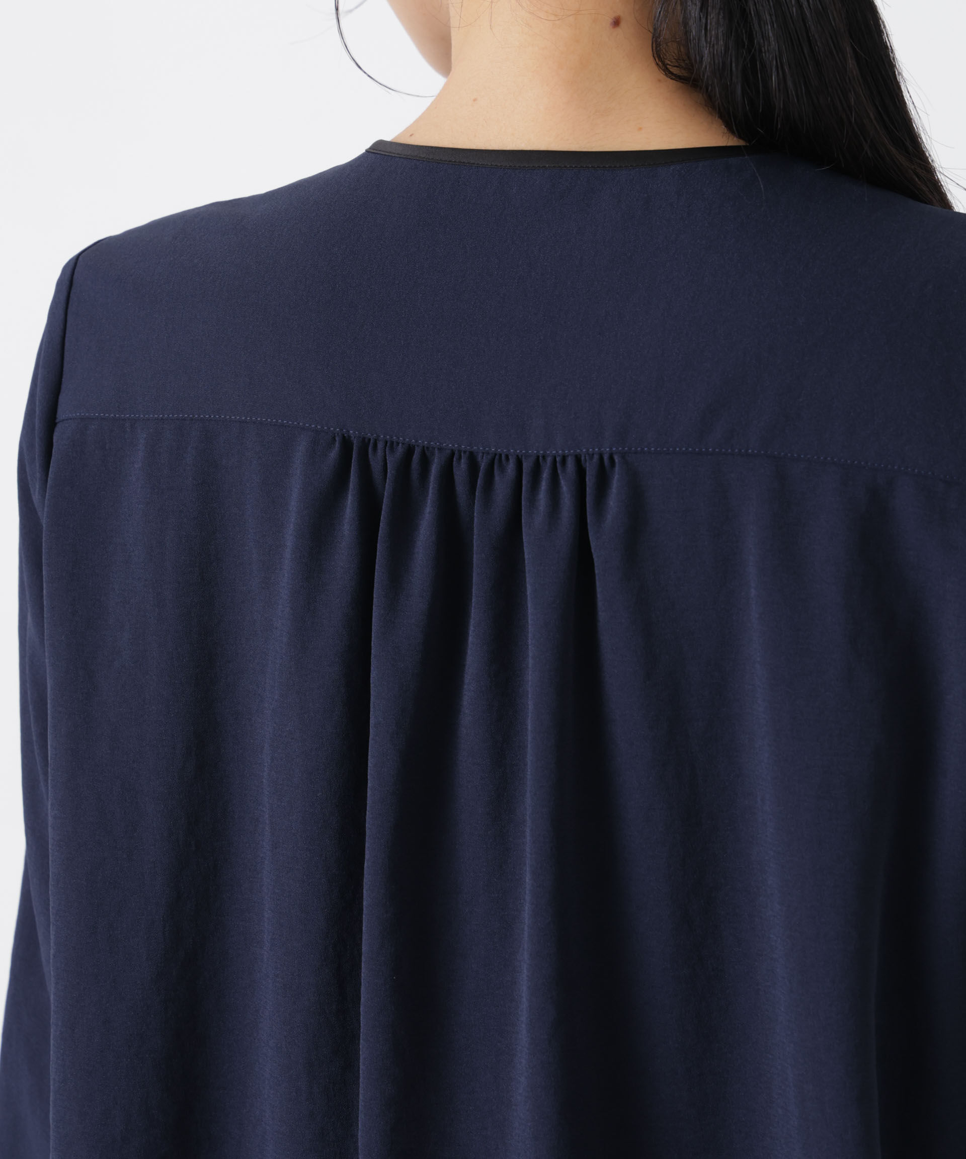 nano･universe「タックリボンブラウス」|シャツ・ブラウス|