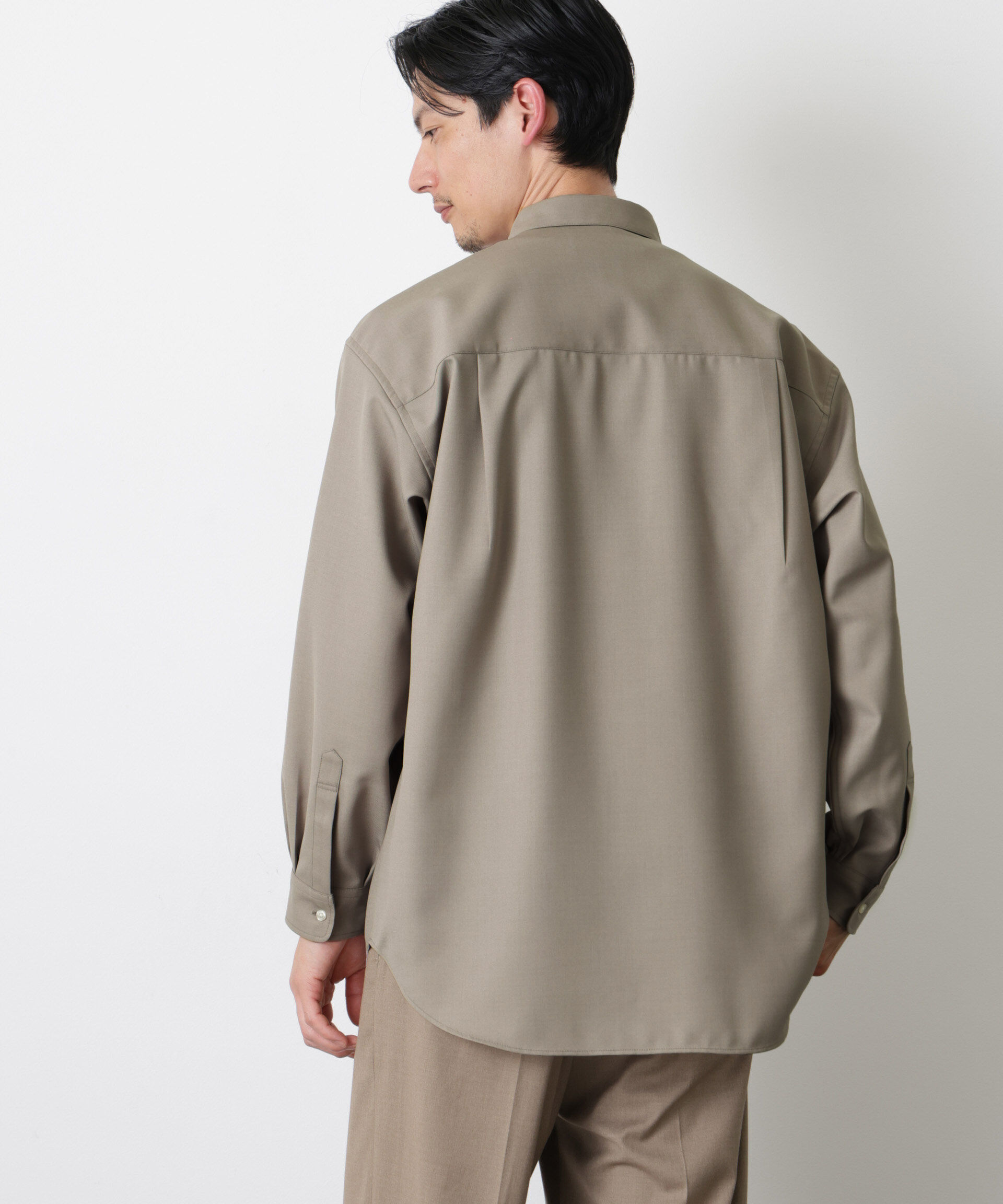 nano･universe「｢Gavante｣ドライギャバレギュラーカラーシャツ」|シャツ・ブラウス|