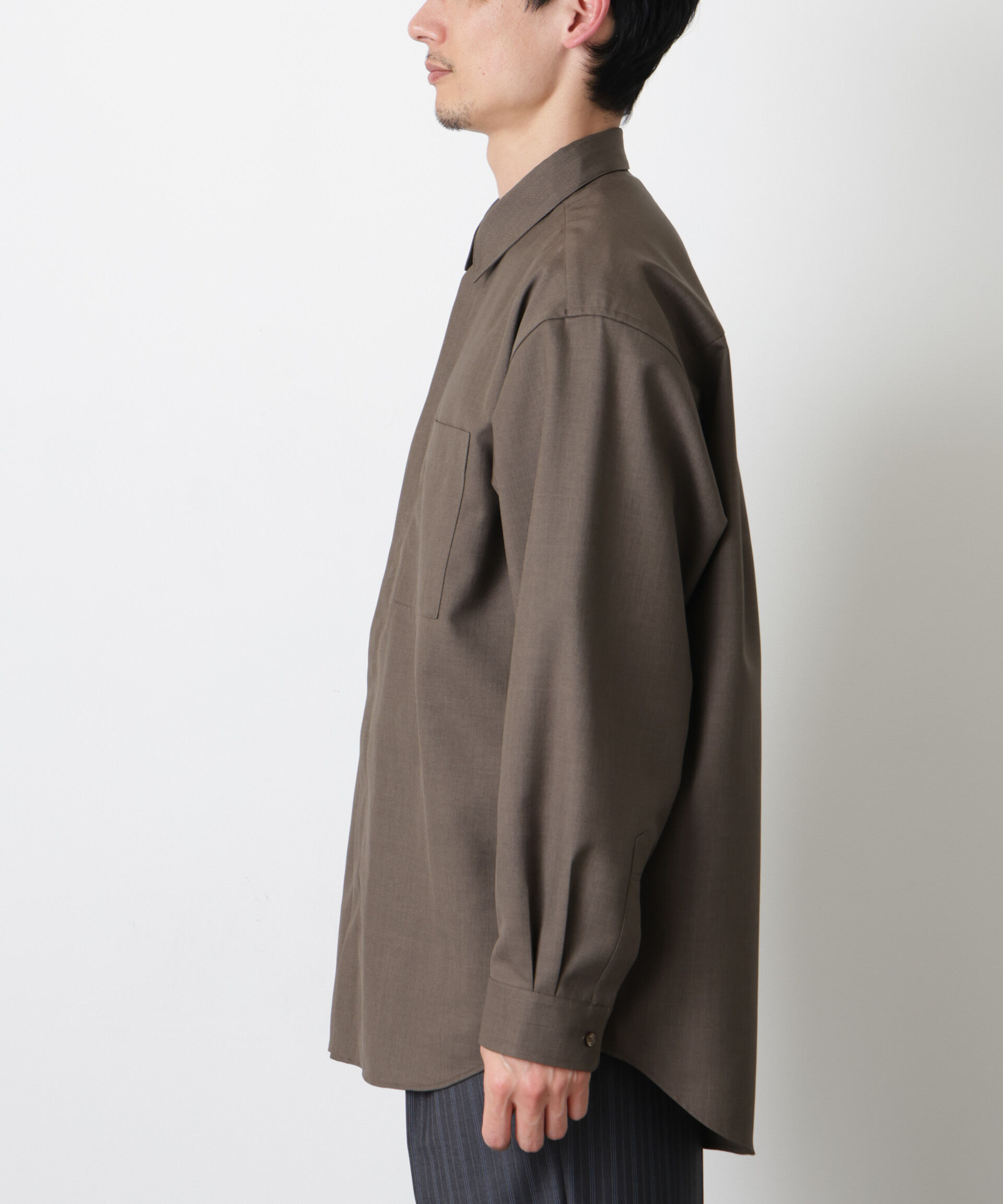 nano･universe「｢Gavante｣ドライギャバレギュラーカラーシャツ」|シャツ・ブラウス|