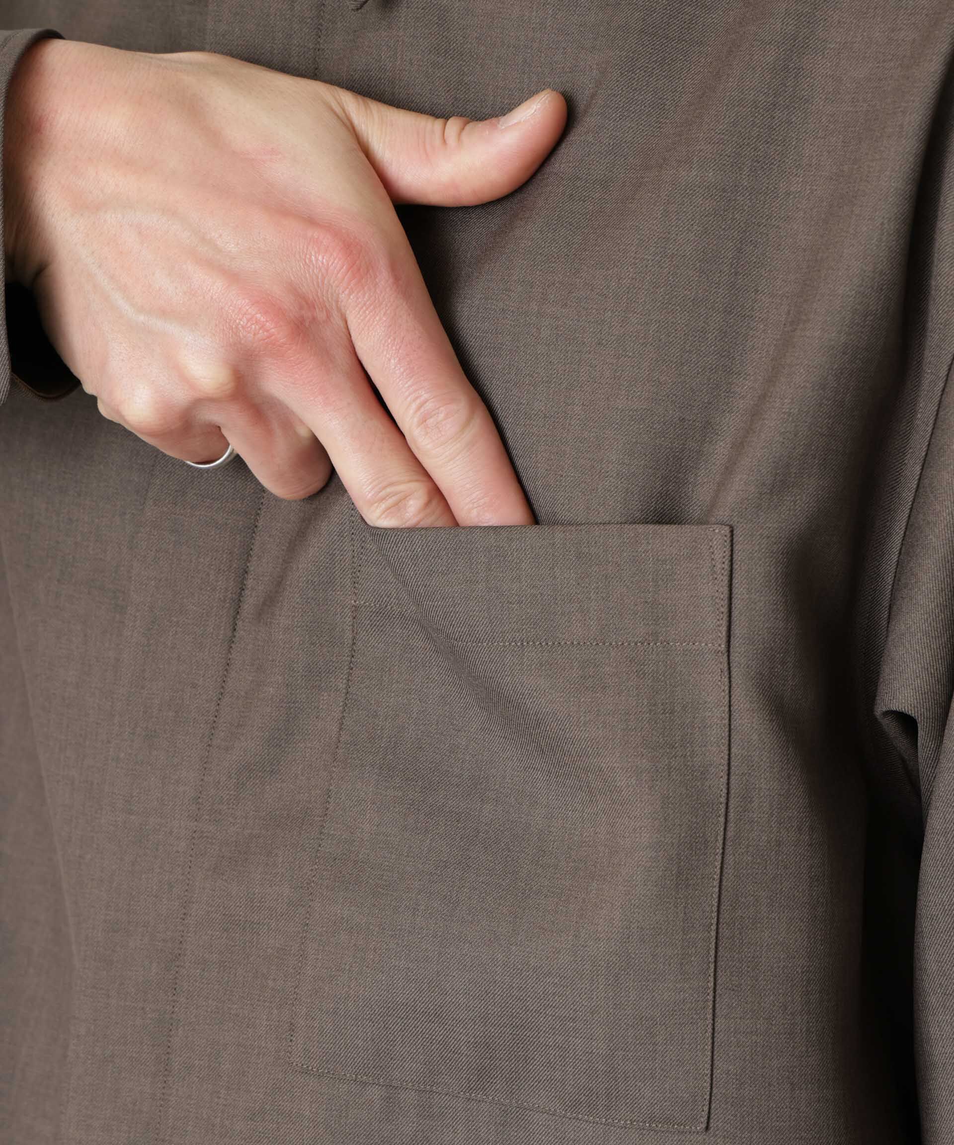 nano･universe「｢Gavante｣ドライギャバレギュラーカラーシャツ」|シャツ・ブラウス|