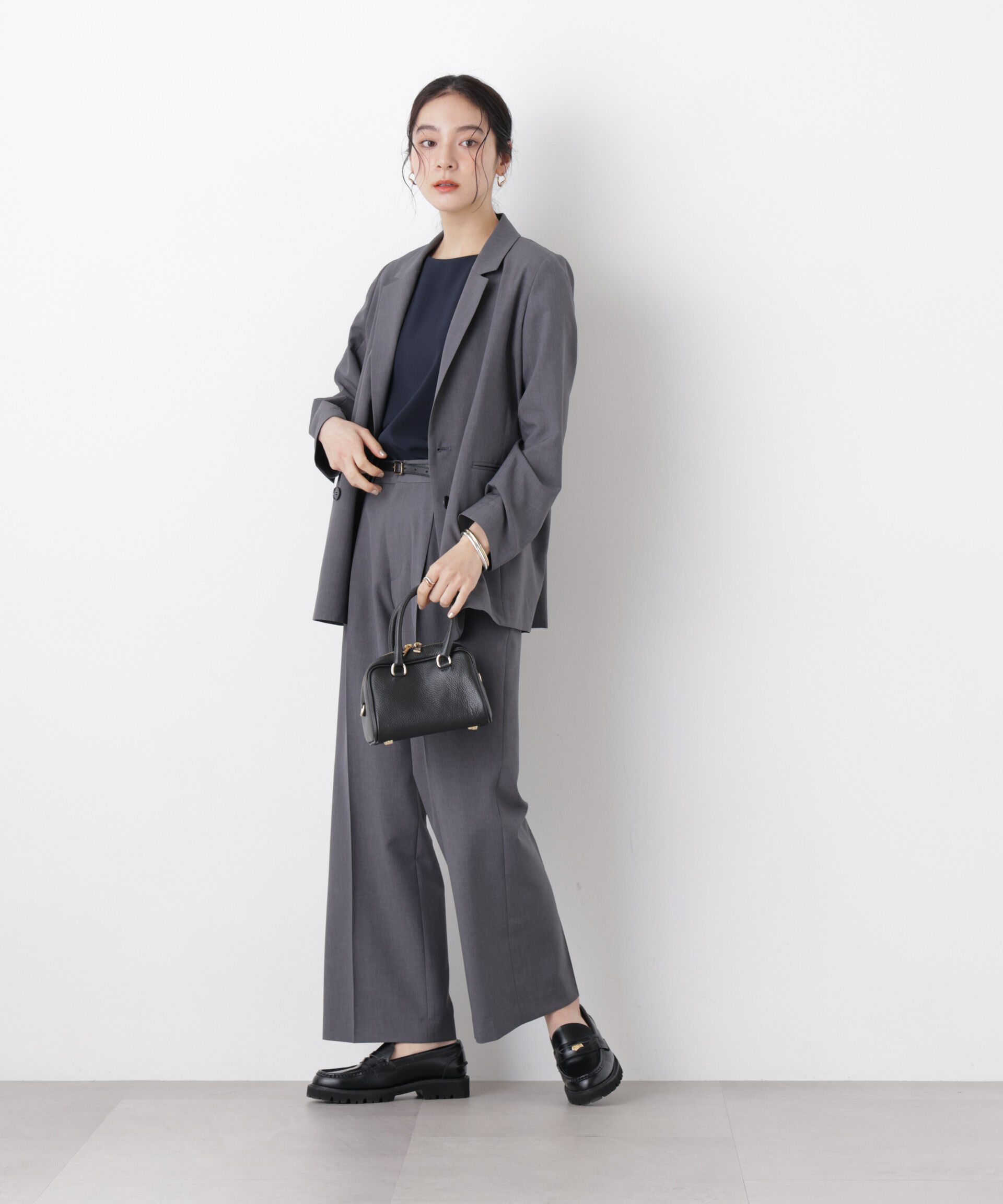 nano･universe「ライトファンクション ダブルジャケット(セットアップ可)」|テーラードジャケット|