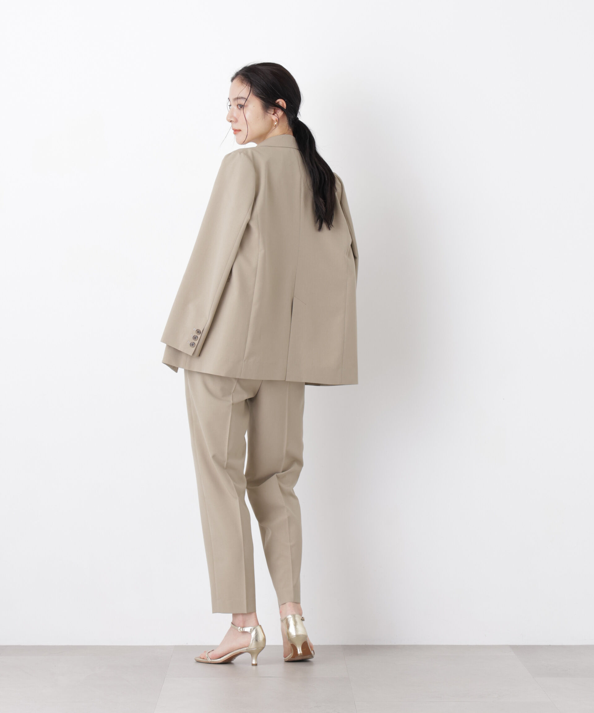 nano･universe「ライトファンクション ダブルジャケット(セットアップ可)」|テーラードジャケット|