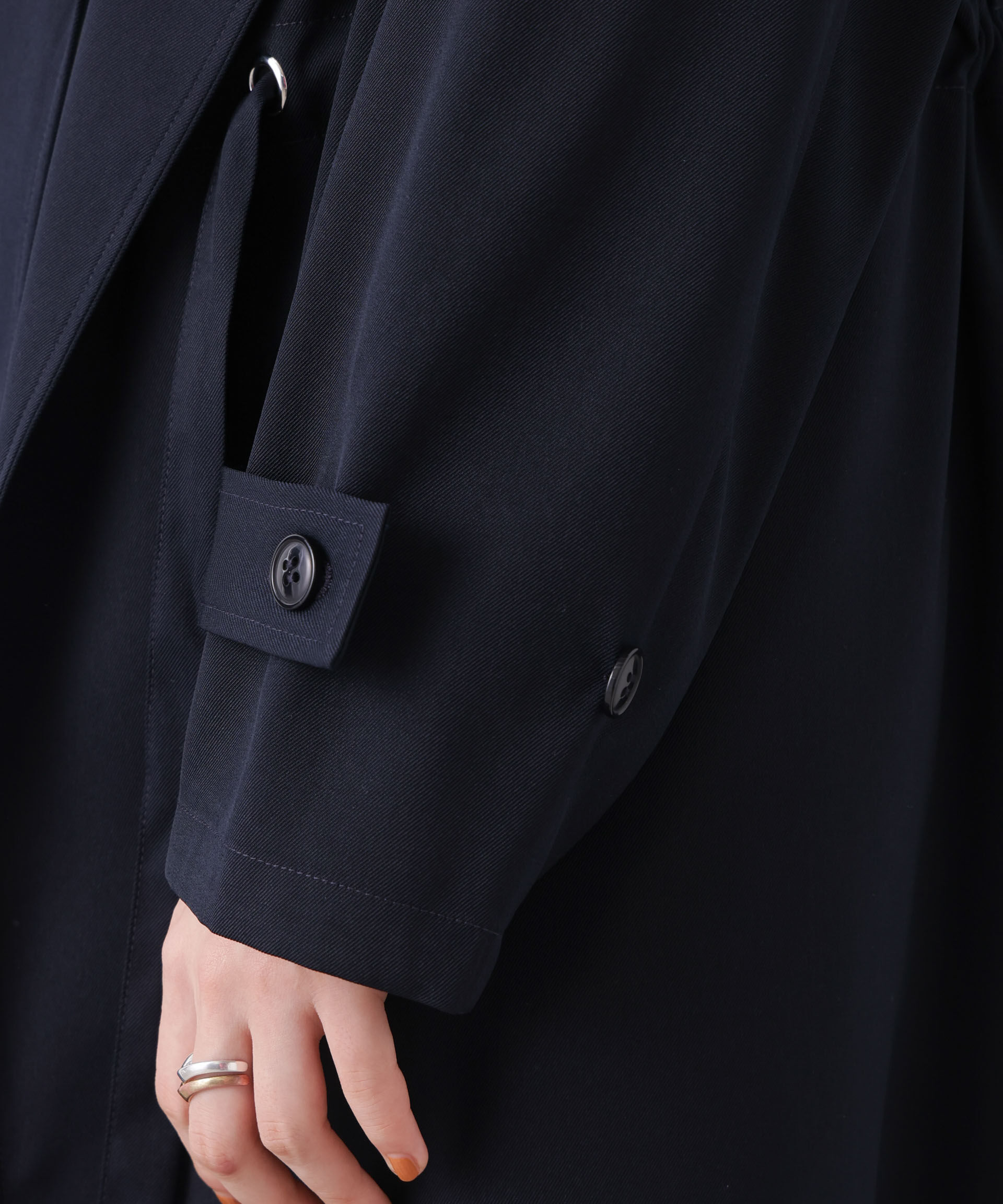 nano･universe「撥水&花粉ガード ドロストノーカラーコート」|その他|