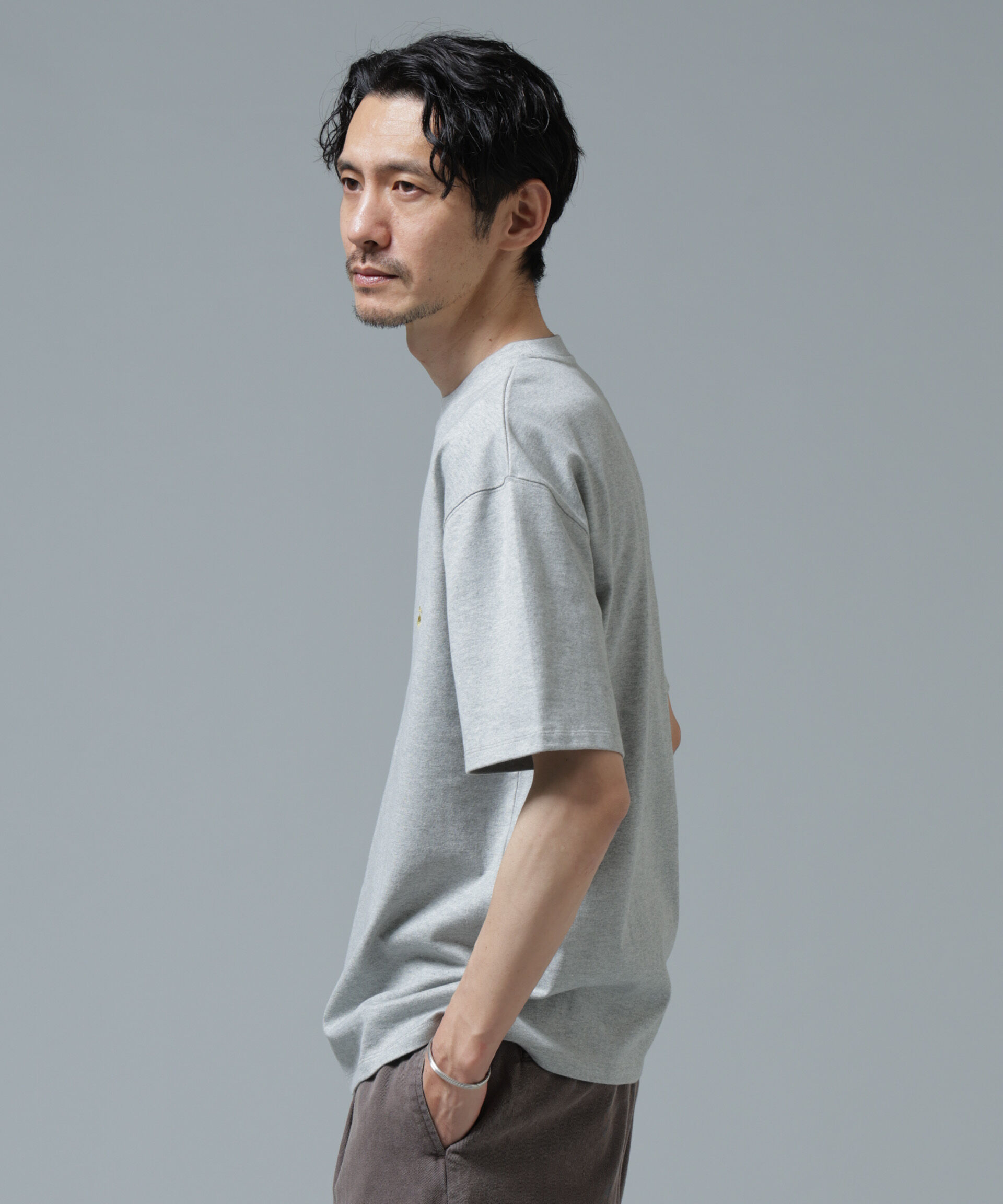 nano･universe「｢Brooks Brothers別注｣Anti Soaked(R) 汗染み防止 ｸﾙｰﾈｯｸ ﾋﾞｯｸﾞｼﾙ  」|Tシャツ・カットソー|