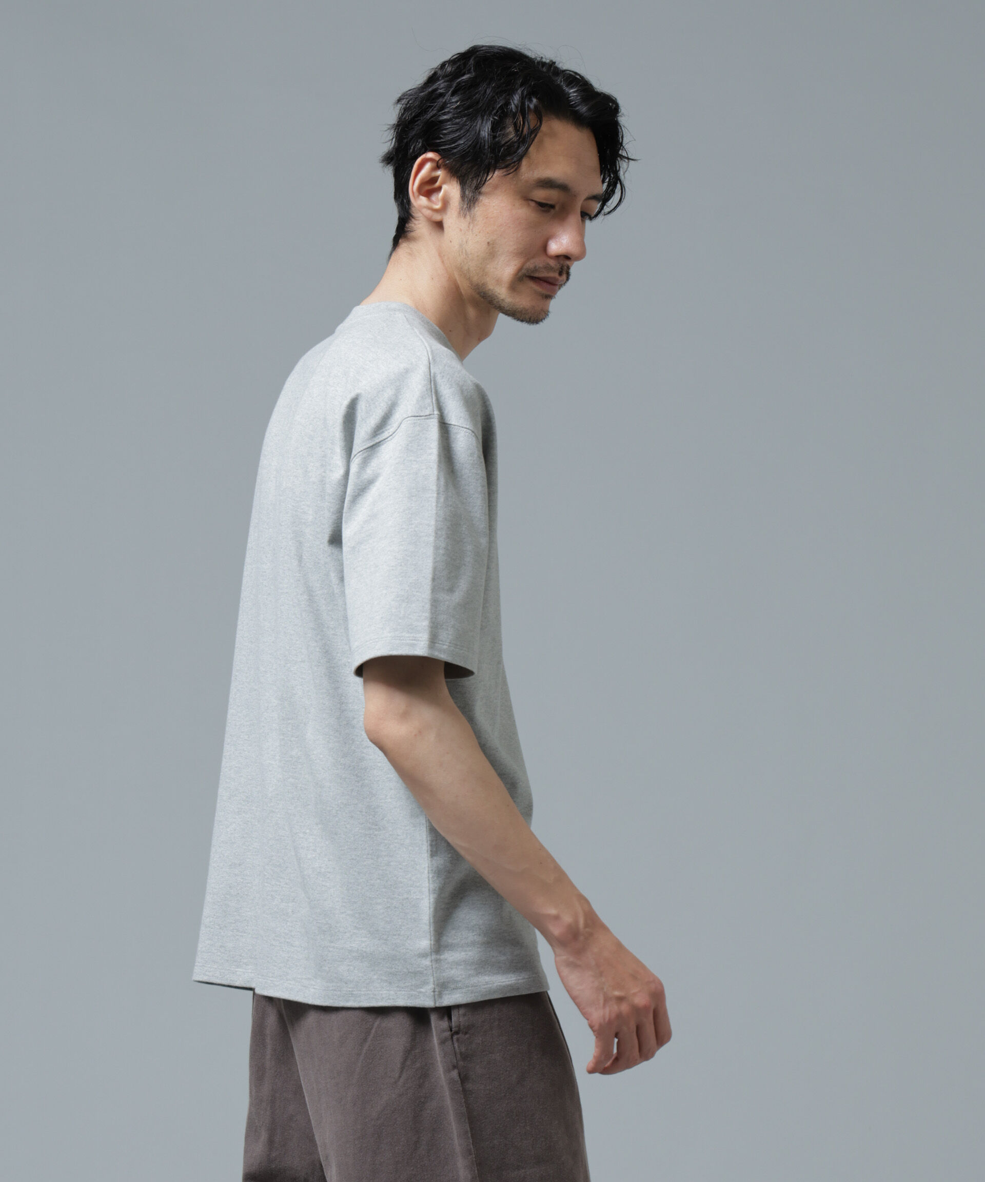 nano･universe「｢Brooks Brothers別注｣Anti Soaked(R) 汗染み防止 ｸﾙｰﾈｯｸ ﾋﾞｯｸﾞｼﾙ  」|Tシャツ・カットソー|