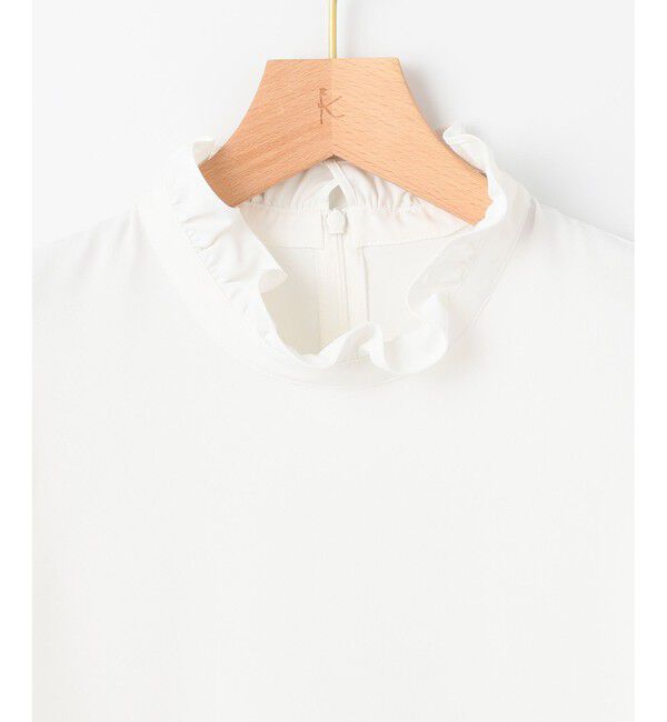 組曲「【KUMIKYOKU NAVY】ジョーゼットシフォン スタンドフリルブラウス」|シャツ・ブラウス|