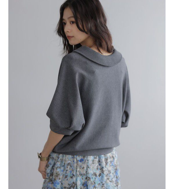 組曲「【加藤ローサさん着用・新色追加・前後着用可】スムースストレッチロールネック ニット」|ニット・セーター|