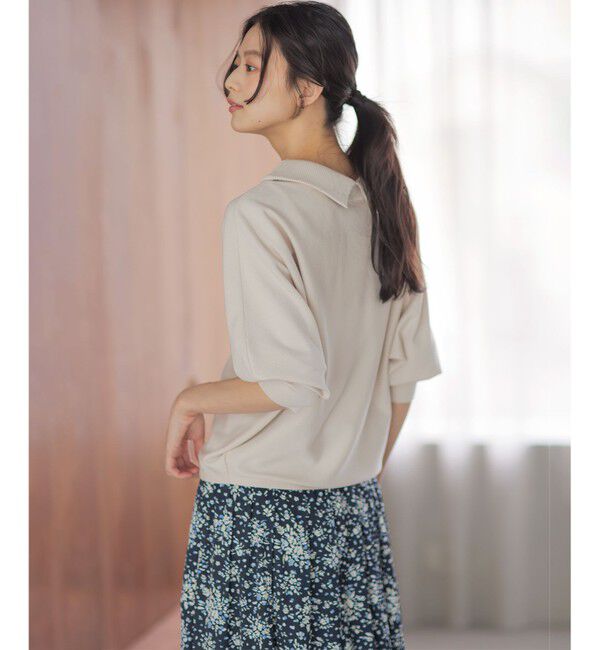 組曲「【加藤ローサさん着用・新色追加・前後着用可】スムースストレッチロールネック ニット」|ニット・セーター|