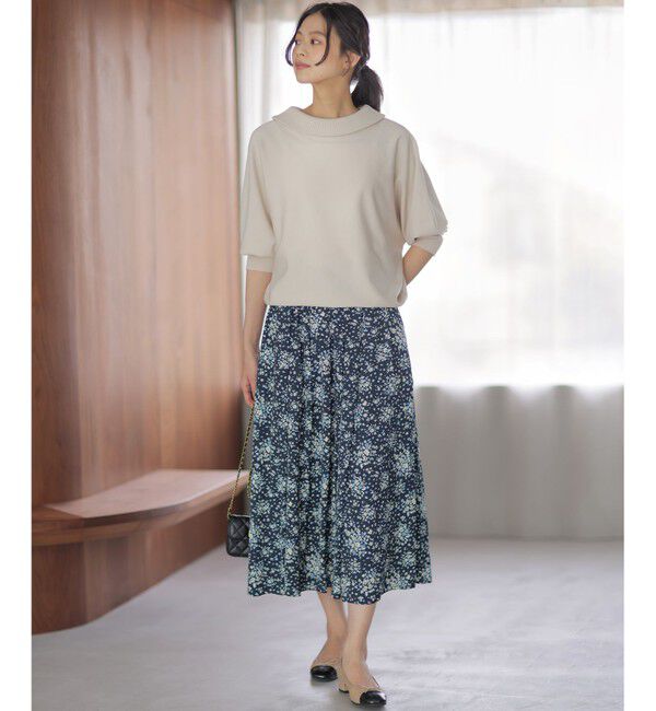 組曲「【加藤ローサさん着用・新色追加・前後着用可】スムースストレッチロールネック ニット」|ニット・セーター|