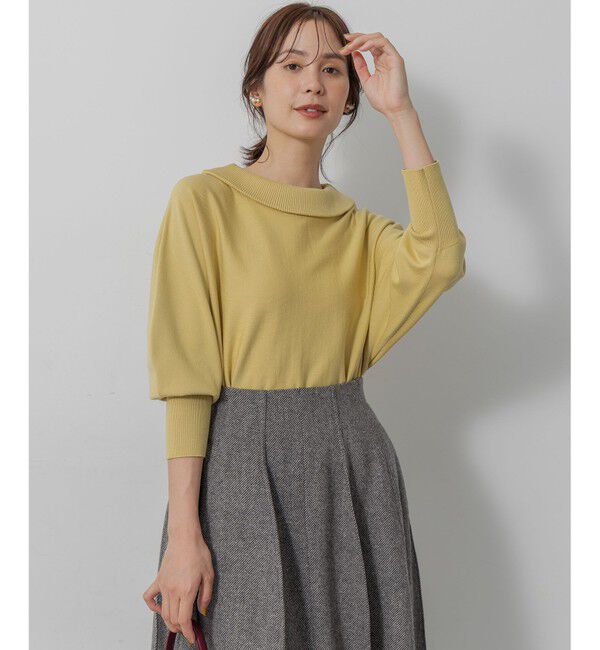 組曲「【加藤ローサさん着用・新色追加・前後着用可】スムースストレッチロールネック ニット」|ニット・セーター|