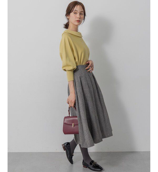 組曲「【加藤ローサさん着用・新色追加・前後着用可】スムースストレッチロールネック ニット」|ニット・セーター|