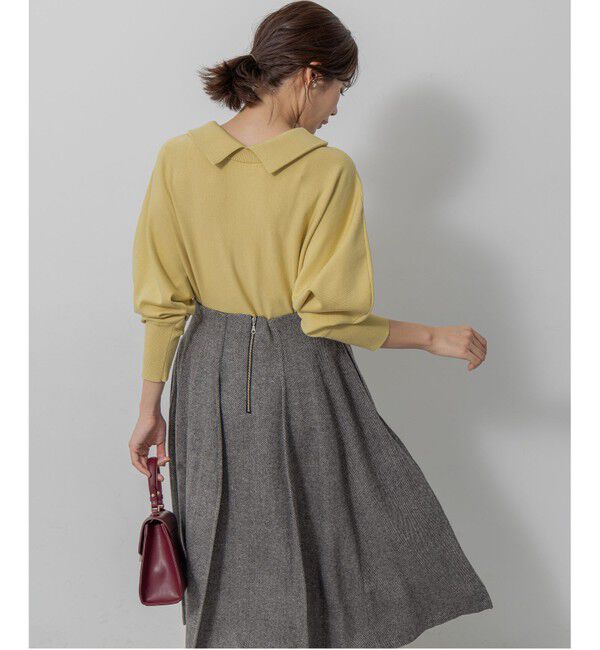 組曲「【加藤ローサさん着用・新色追加・前後着用可】スムースストレッチロールネック ニット」|ニット・セーター|