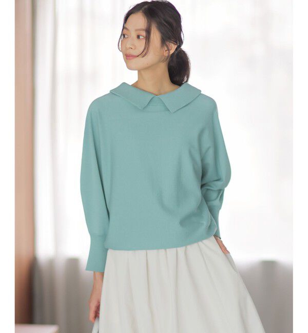 組曲「【加藤ローサさん着用・新色追加・前後着用可】スムースストレッチロールネック ニット」|ニット・セーター|ｽﾓｰｷｰｸ