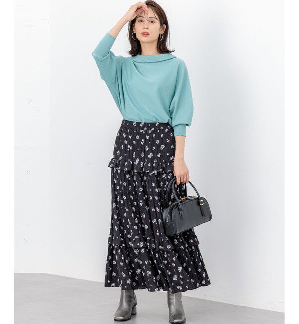 組曲「【加藤ローサさん着用・新色追加・前後着用可】スムースストレッチロールネック ニット」|ニット・セーター|