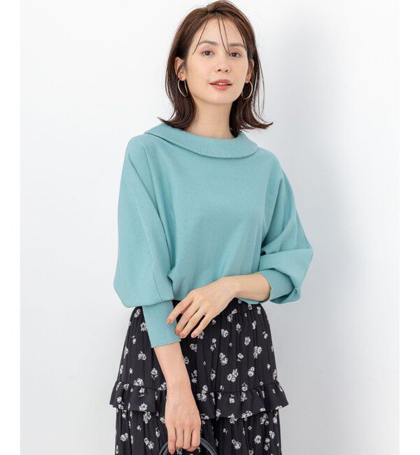 組曲「【加藤ローサさん着用・新色追加・前後着用可】スムースストレッチロールネック ニット」|ニット・セーター|