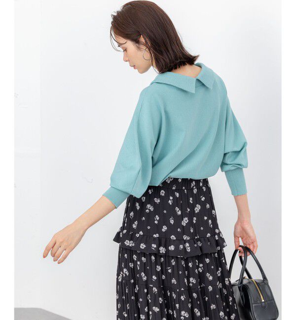 組曲「【加藤ローサさん着用・新色追加・前後着用可】スムースストレッチロールネック ニット」|ニット・セーター|