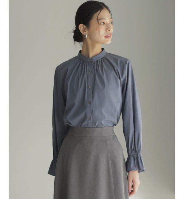 組曲「【2WAY】エアリーシャーティングフリル襟 ブラウス」|シャツ・ブラウス|
