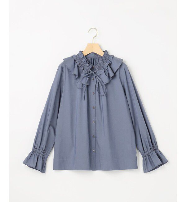 組曲「【2WAY】エアリーシャーティングフリル襟 ブラウス」|シャツ・ブラウス|