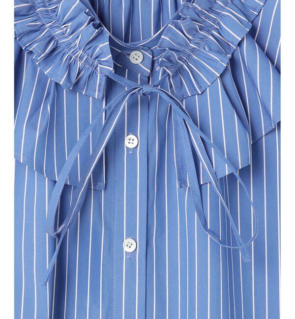 組曲「【2WAY】エアリーシャーティングフリル襟 ブラウス」|シャツ・ブラウス|