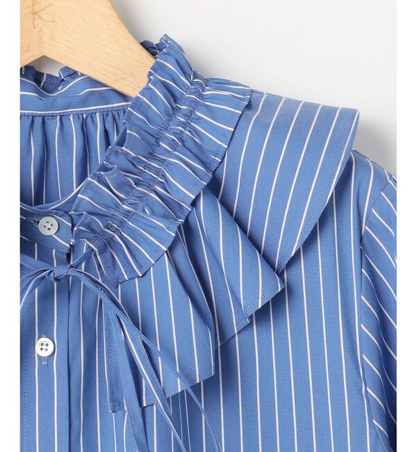 組曲「【2WAY】エアリーシャーティングフリル襟 ブラウス」|シャツ・ブラウス|