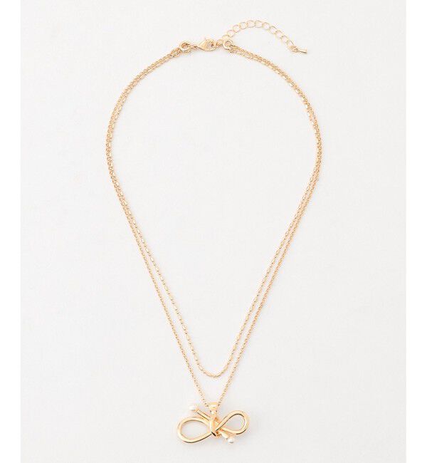 組曲「パールライクエンドノットレイヤード ネックレス」|ネックレス|