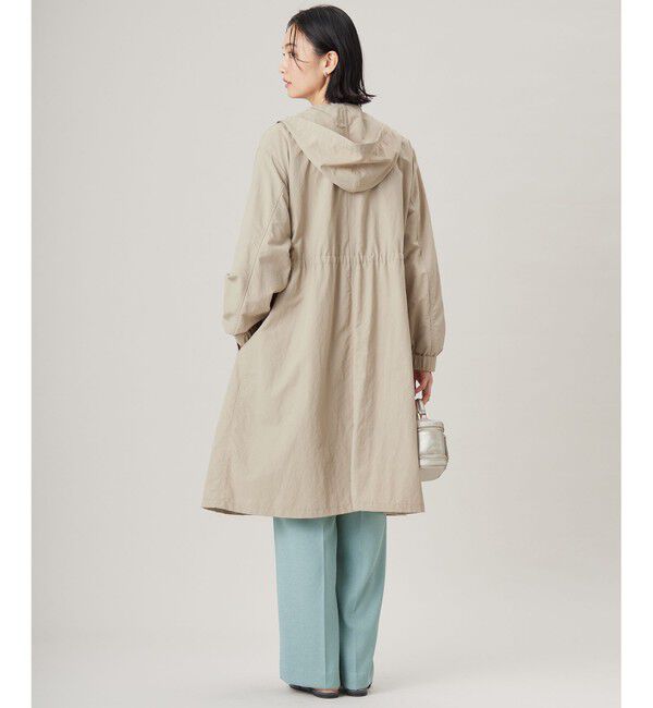 自由区「【撥水加工・UVケア・洗える】ライトグログランフーデッド コート」|ミリタリー・モッズコート|