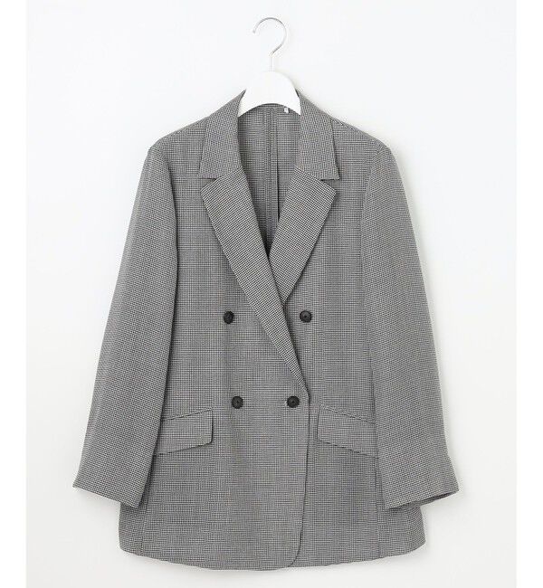 自由区「【洗える】ビエラチェックテーラード ジャケット」|テーラードジャケット|