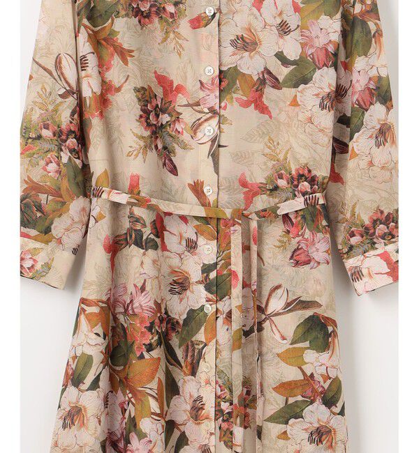 自由区「【SHIHOさん着用】ボタニカルプリント ワンピース」|ワンピース|