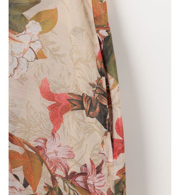 自由区「【SHIHOさん着用】ボタニカルプリント ワンピース」|ワンピース|