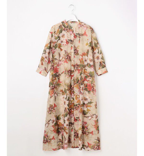 自由区「【SHIHOさん着用】ボタニカルプリント ワンピース」|ワンピース|
