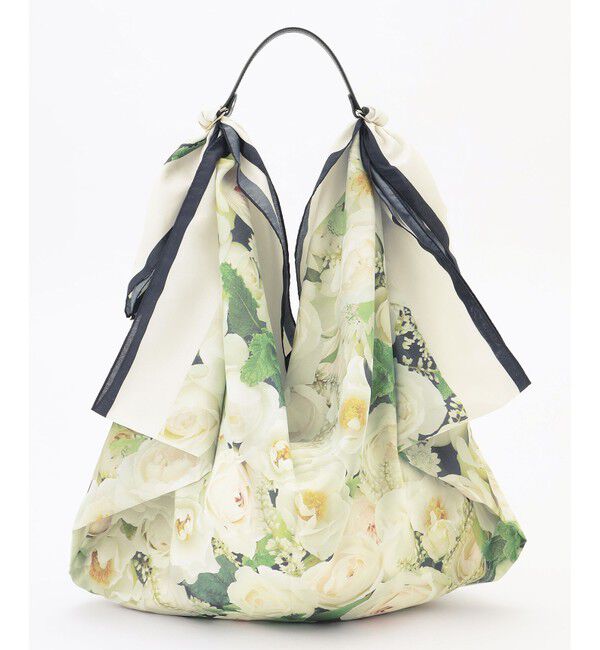 自由区「【カトリエムブーケ】La boroderie de Laurent ブーケモチーフマルチスカーフ」|バンダナ・スカーフ|