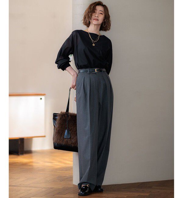 23区「【CLASSY.11月号掲載/洗える】ドライ2WAYストレッチ ワイドパンツ」|その他|