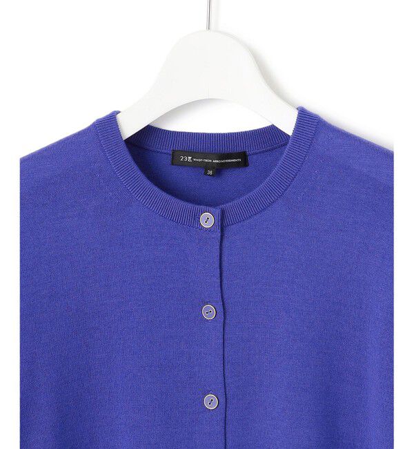 23区「【洗える】サステナブルウール ベーシック カーディガン」|カーディガン|