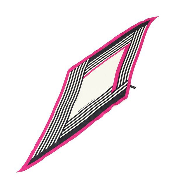 23区「【滝沢眞規子さん着用/VERY掲載】ランダムストライプ ダイヤ スカーフ」|バンダナ・スカーフ|