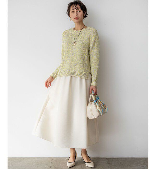 23区「【洗える】フルーフィーツイル フレア スカート」|スカート|