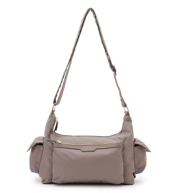 23区「ナイロン サイドポケット ショルダーバッグ」|ショルダー・メッセンジャー|グレージュ系