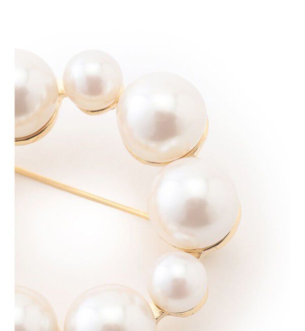 23区「【APPLAUDIR】パールサークル ブローチ」|ブローチ・コサージュ|