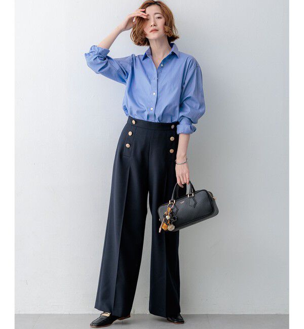 23区「【一部予約/見上愛さん着用/VERY掲載】CANCLINI シャーティング ベーシックシャツ」|シャツ・ブラウス|