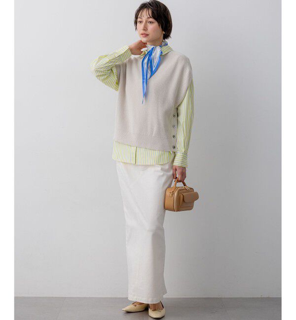 23区「【一部予約/見上愛さん着用/VERY掲載】CANCLINI シャーティング ベーシックシャツ」|シャツ・ブラウス|