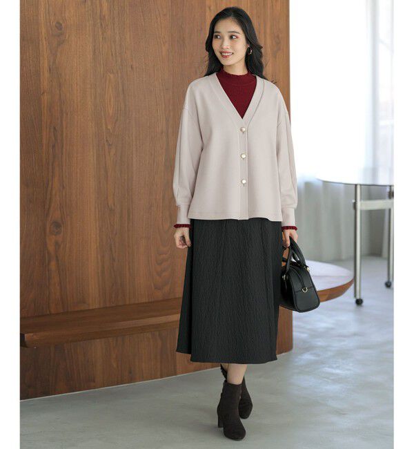 ANY SIS「カットジョーゼット カーディガン」|カーディガン|