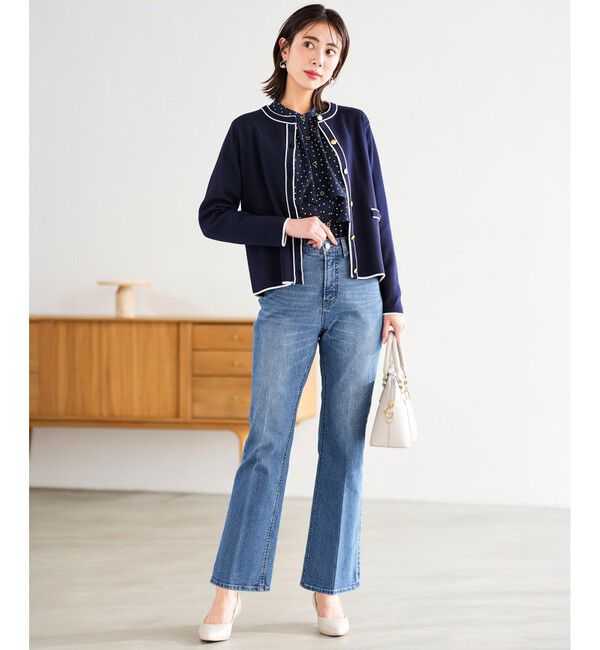 ANY SIS「【花粉リリース】ラインポイント カーディガン」|カーディガン|