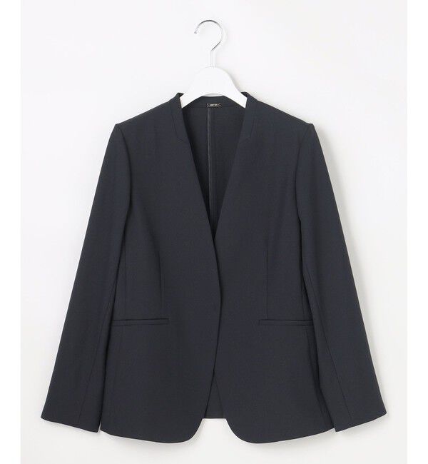 ANY SIS「スマートビューティストレッチカラーレス ジャケット」|ノーカラージャケット|